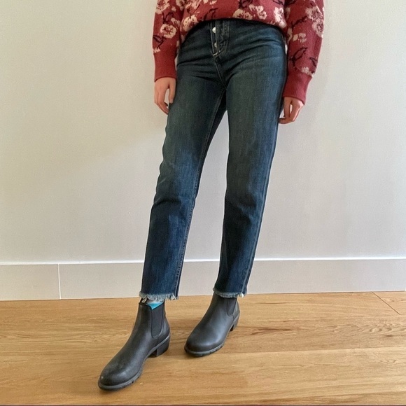 NWT Current/Elliott The Exposed Fly Vintage Cropped Slim Jeans - 26 - Picture 6 of 16